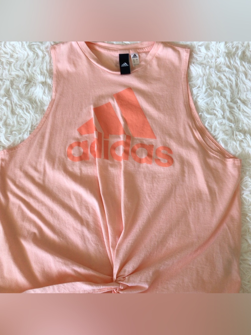 Adidas Tie Front Sleeveless Tee